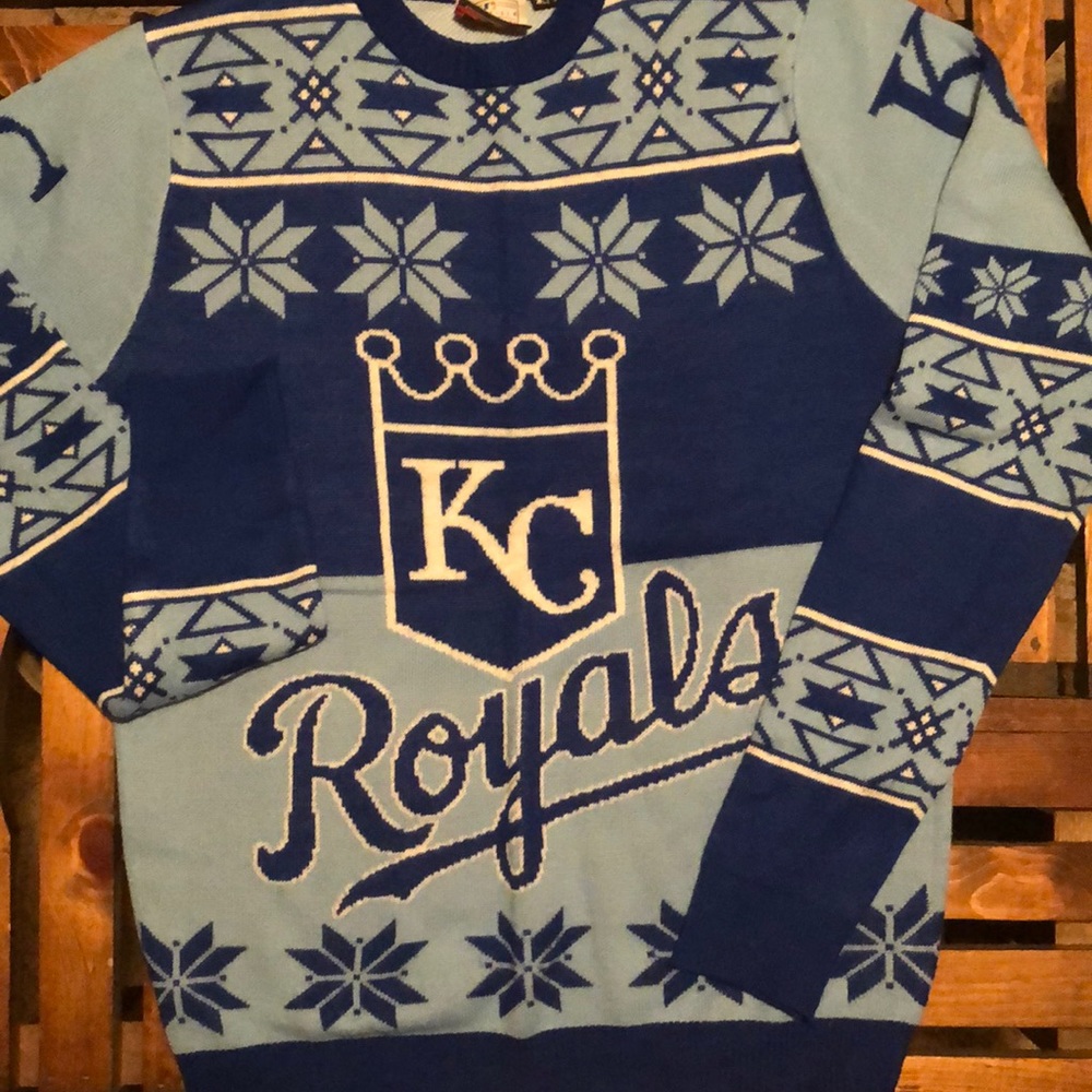 KC Royals ugly Christmas sweater